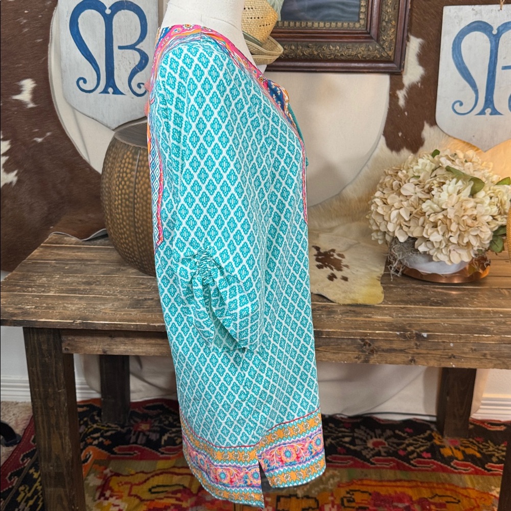 Colorful Geometric Pattern Tunic - Picture 3 of 5